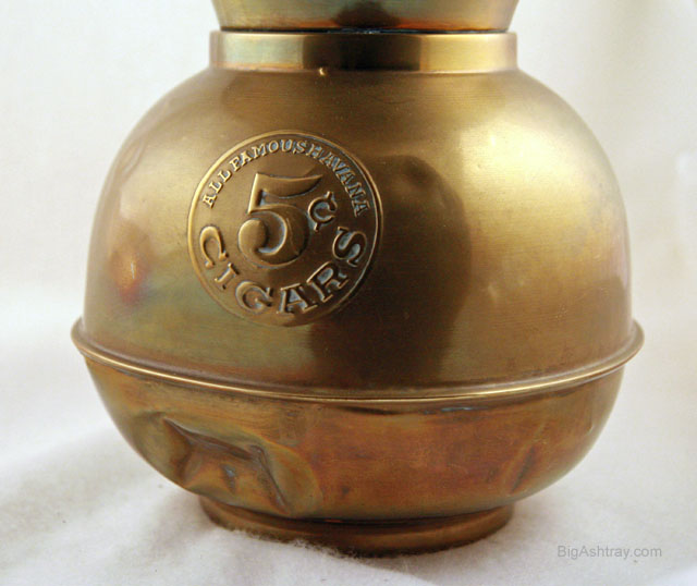 Old Brass Spittoon Patio Floor Ashtray - Image 2