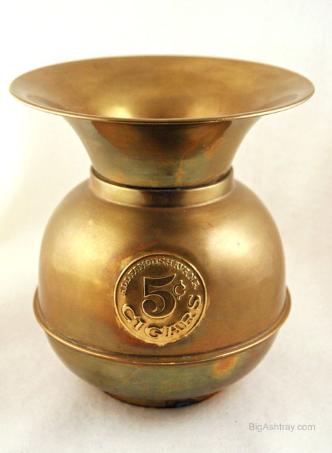 Old Brass Spittoon Patio Floor Ashtray