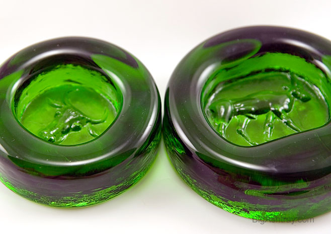 Pair of Bull Bowls Designed by Erik Hoglund for Boda