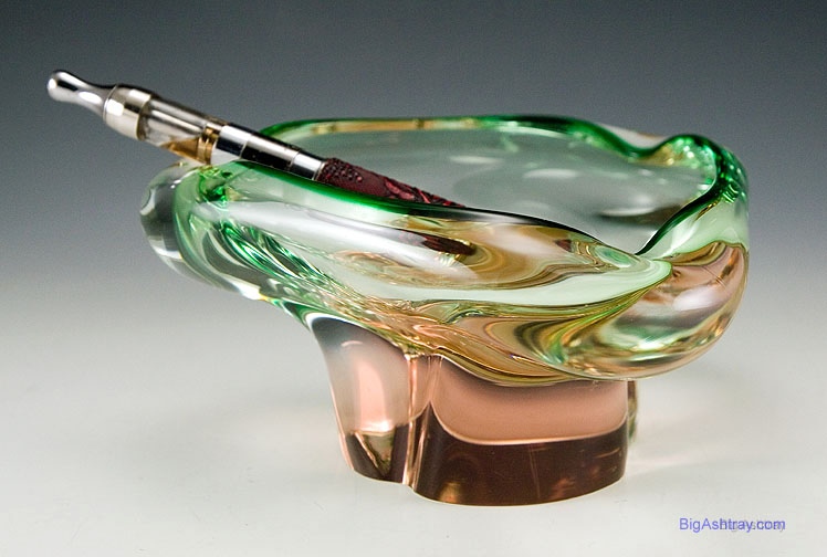 Quality Czech Retro Modern Art Glass Ashtray Bowl - Image 3