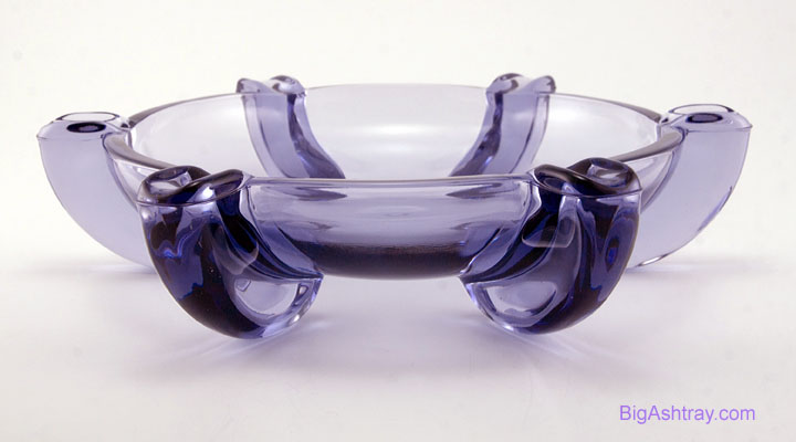 Rare Mid-Century Art Glass Pilot Cigar Ashtray - Image 4