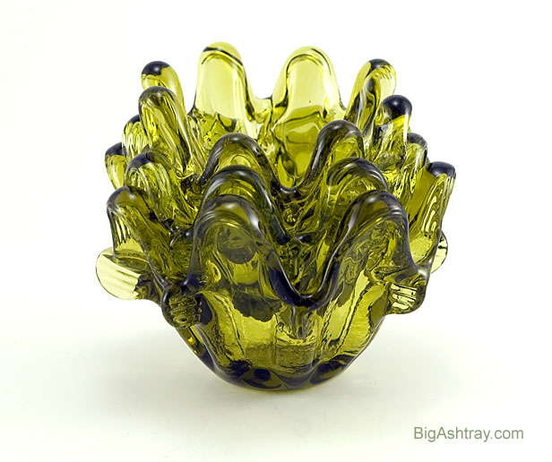 Retro Glass Stacking Mid-Century Modern Ashtrays