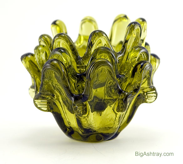 Retro Glass Stacking Mid-Century Modern Ashtrays - Image 2