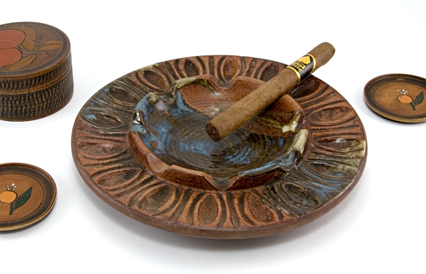 Hippie Party Ashtray Stoneware Made in USA