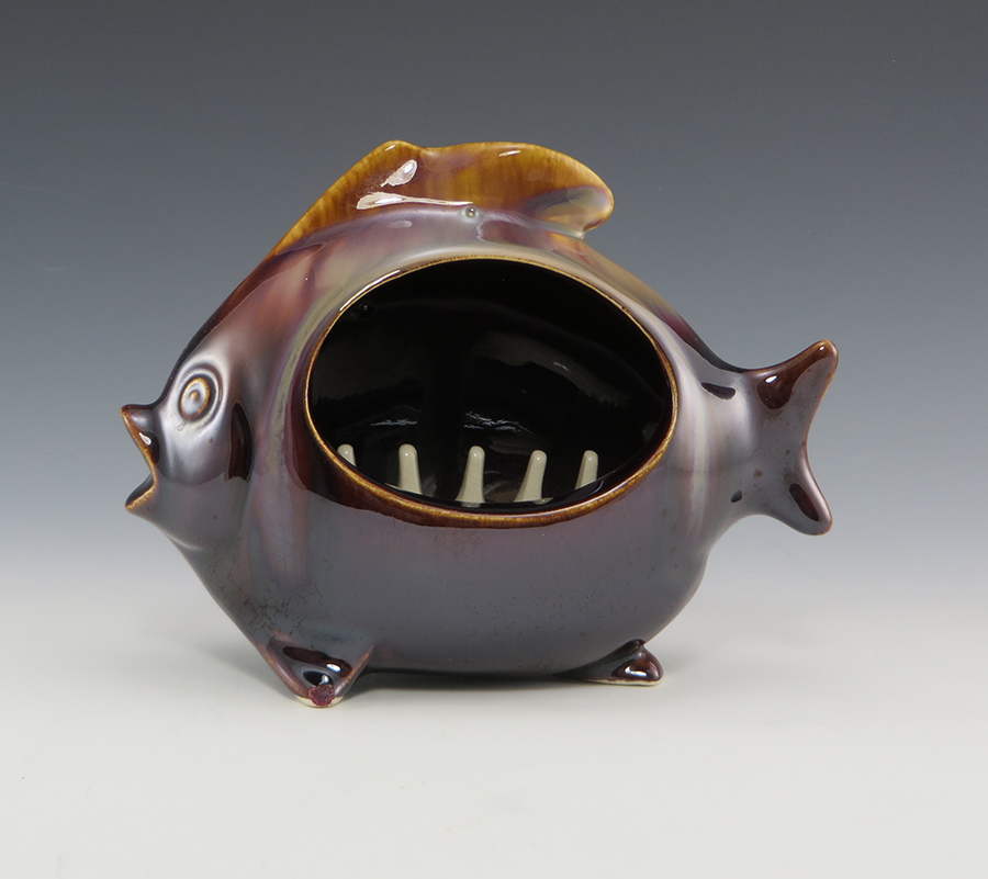 Mid-Century Modern Fish Pottery Ashtray