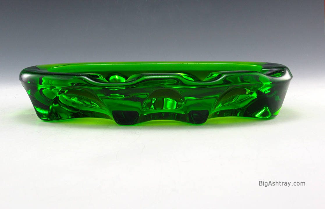 Mid-Century Modern Art Glass Ashtray Hand-Made by Viking U.S.A. - Image 4