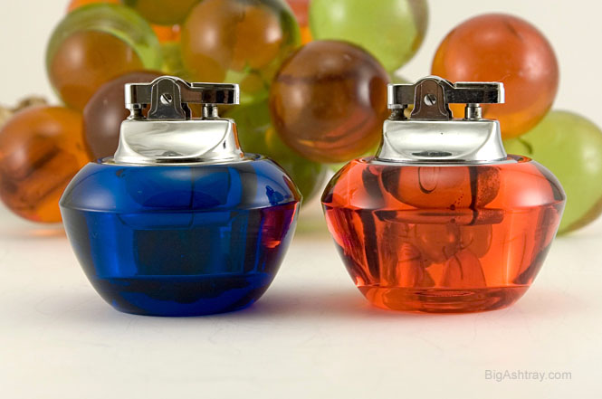 Retro Modern Viking Art Glass Table Lighters - Image 2