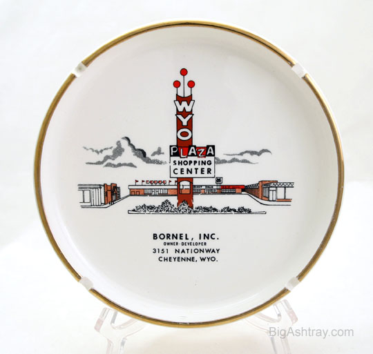 Retro Strip Mall Advertisement Ashtray