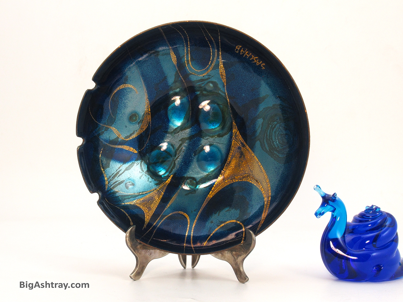 Sascha B Copper Art Ashtray Mid-Century Modern - Image 3