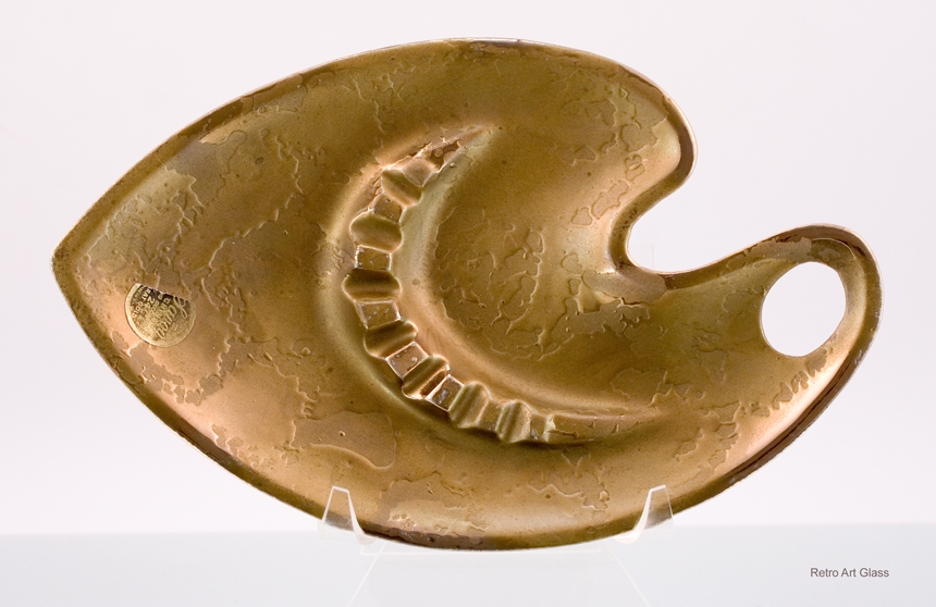 Savoy China Artist Palette Ashtray Dripping in Real Gold - Image 10