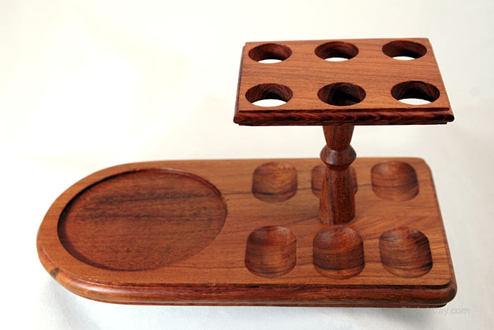 Smoking Pipe Stand and Glass Humidor - Image 2