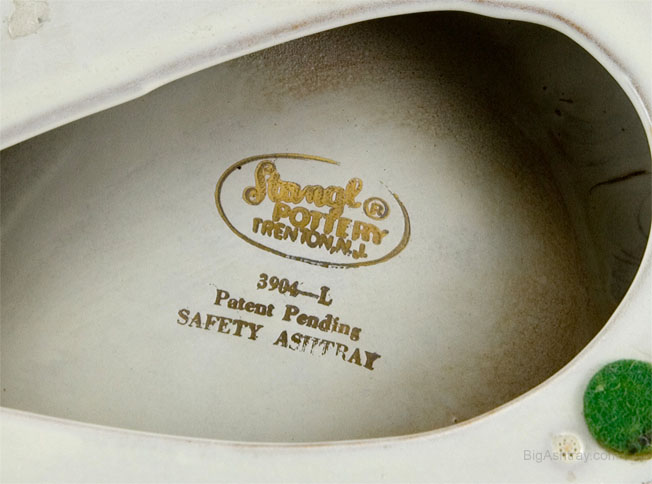 Stangl Mid-Century Mod Gold and Turquoise Ashtray - Image 3