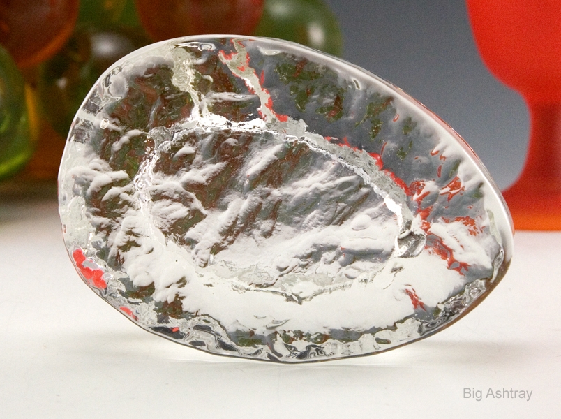 Mid-Century Scandinavian Ice Drop Crystal Ashtray - Image 3