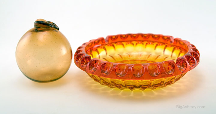 Tangerine and Lemon Retro Party Ashtray - Image 2