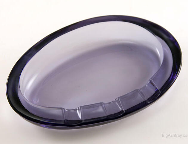 Thistle Ellipse Smoking Ashtray by Viking Art Glass 1960s