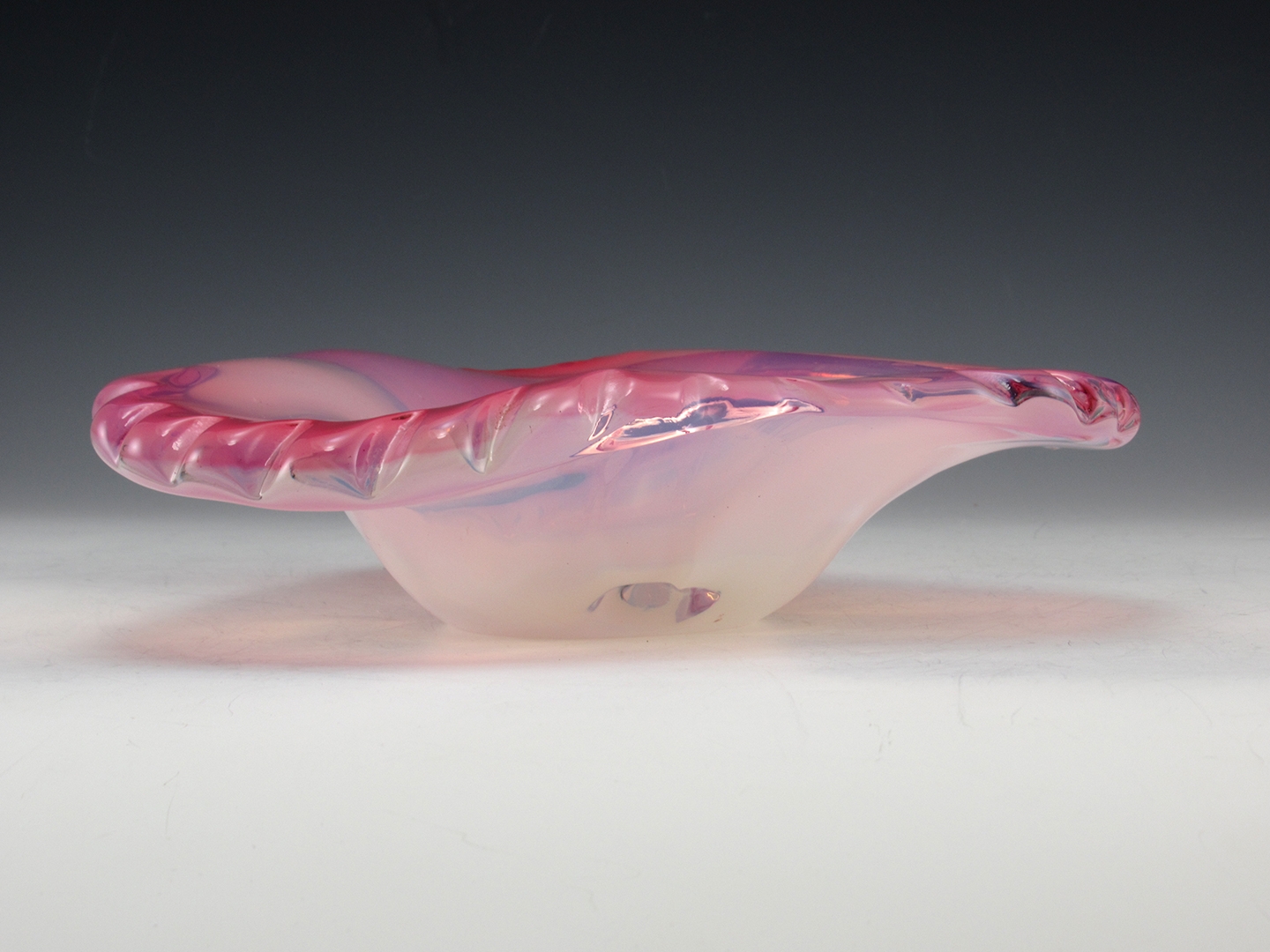 Vintage Fratelli Toso Pink Opaline Centerpiece Ashtray - Image 6