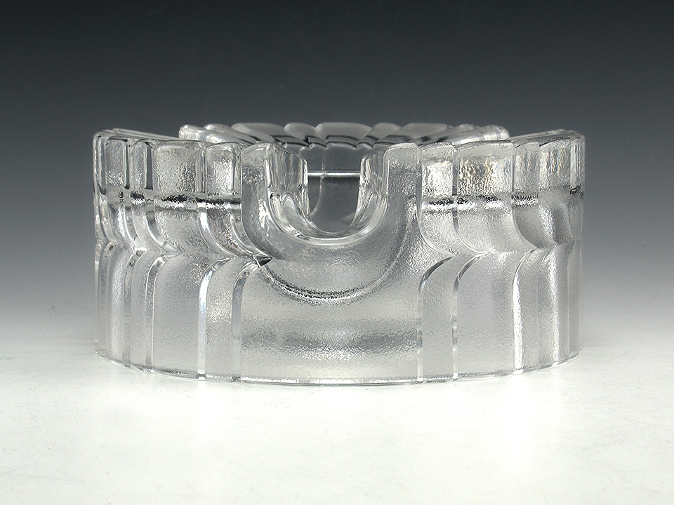 Modernist Luxury Crystal Cigar Ashtray Rosenthal Signed - Image 3