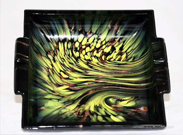 Venetian Weil Murano Aventurine Ashtray
