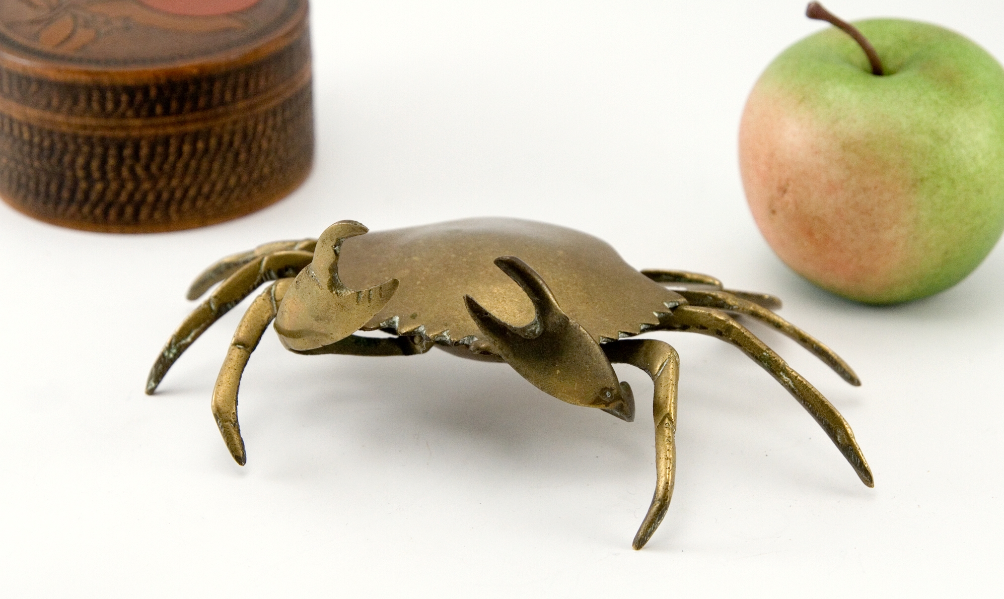 Vintage Brass Crab with Hidden Ashtray - Image 4