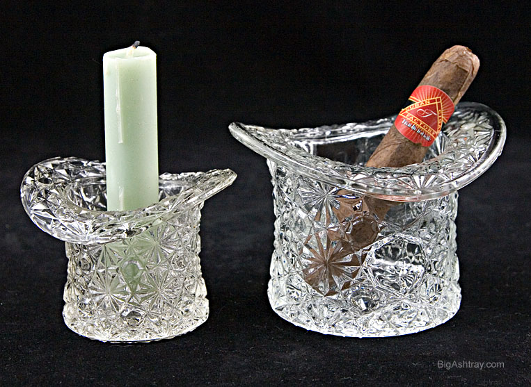 Vintage Depression Glass Buttons and Bows Smoke Set - Image 2