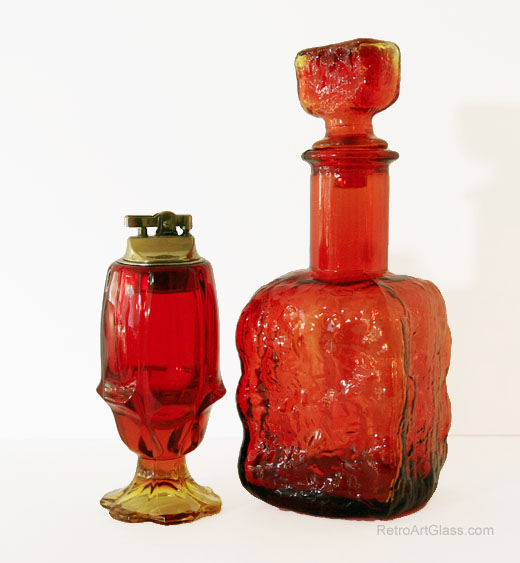 Vintage Fenton Art Glass Smoke Set - Image 2
