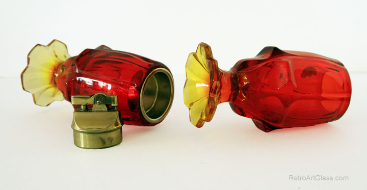 Vintage Fenton Art Glass Smoke Set - Image 4