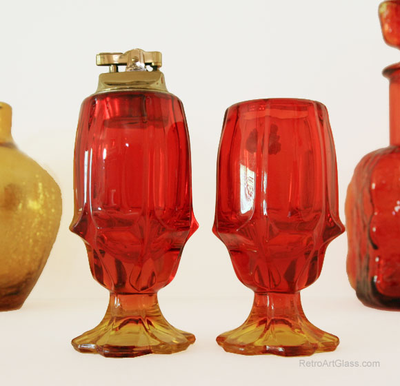 Vintage Fenton Art Glass Smoke Set - Image 3