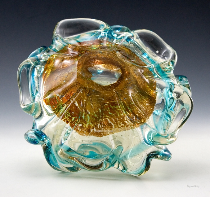 Vintage Beach Decor Murano Art Glass Ash Bowl - Image 3
