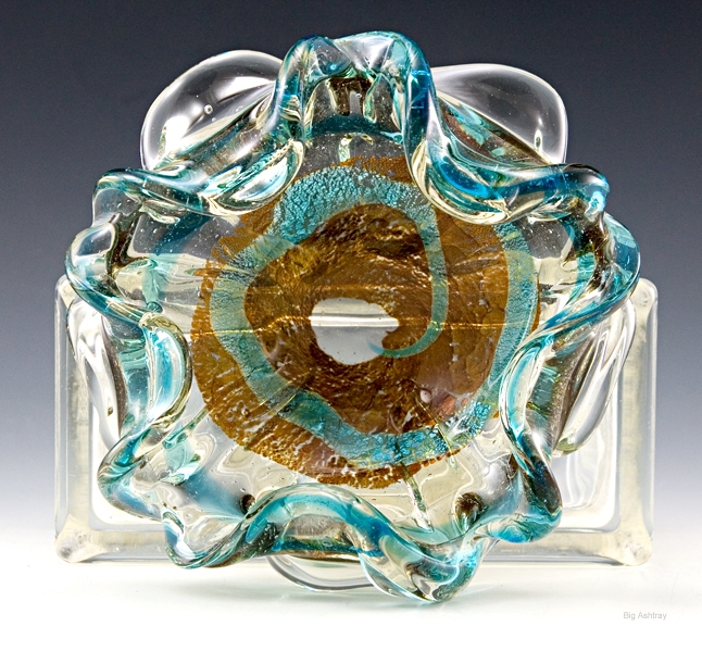 Vintage Beach Decor Murano Art Glass Ash Bowl - Image 5