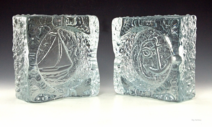 Nautical Decor Iceberg Crystal Cigar Ashtray Set - Image 5