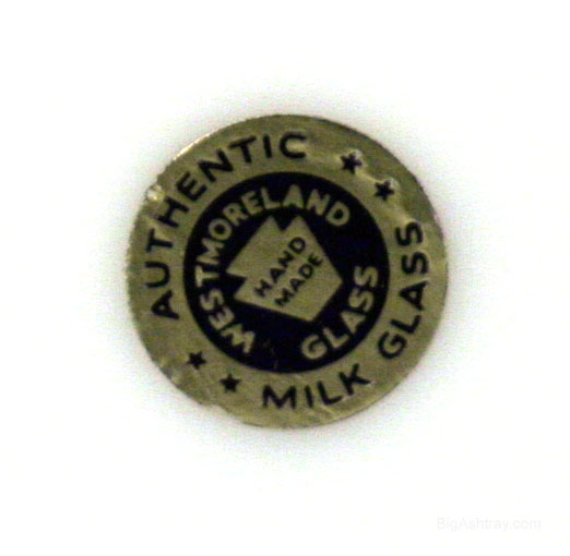 Westmoreland Glass Deep Ashtray with Label - Image 3