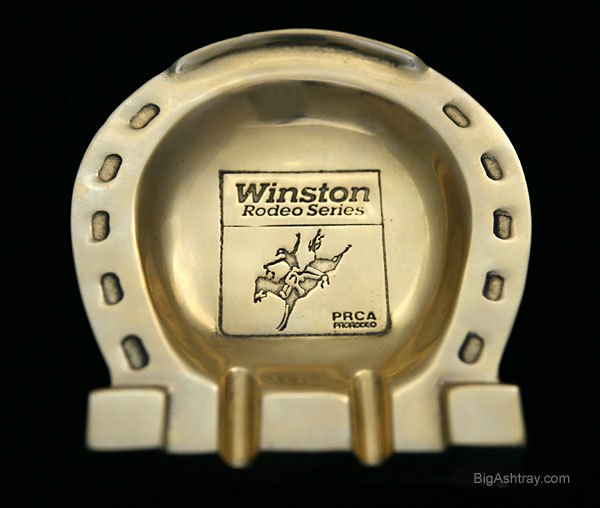 Winston Rodeo Series 1984 Brass Ashtray