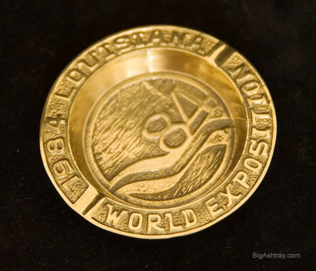 World Exposition Brass Ashtray New Orleans 1984